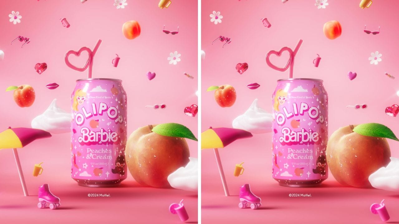 Olipop Barbie Peaches and Cream: This Soda is the Summer Drink You Need in Your Life