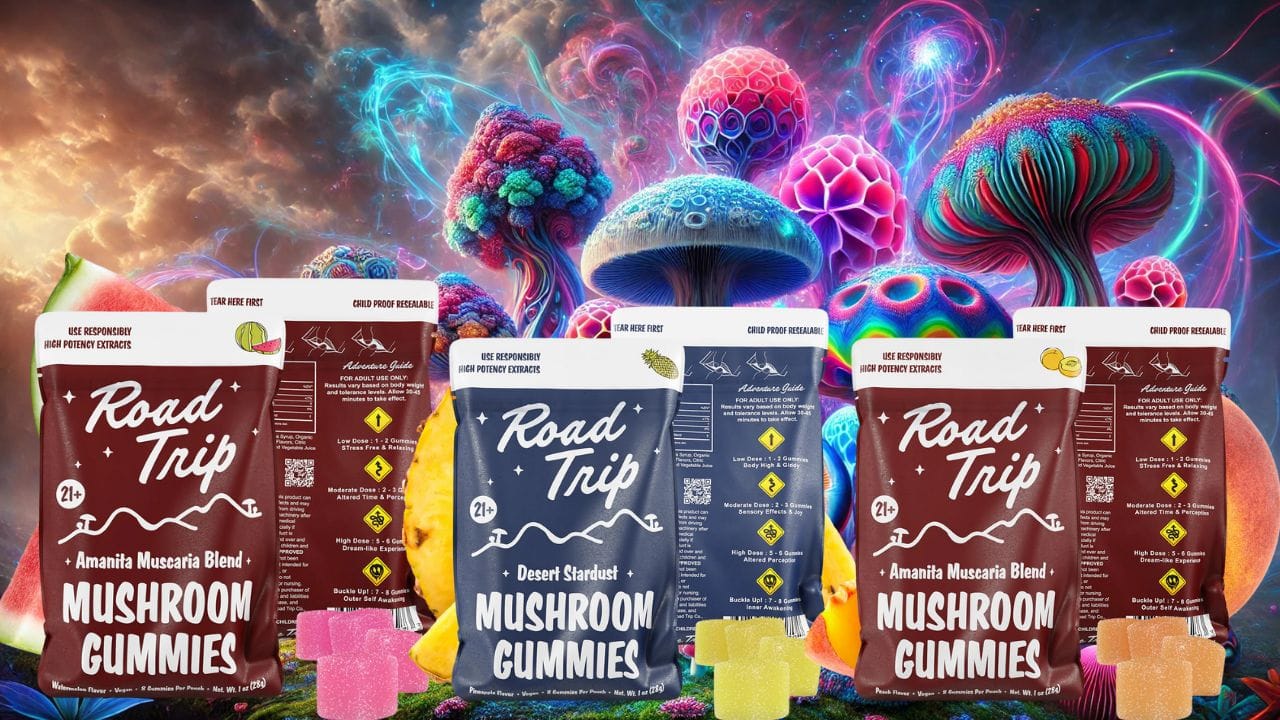 Road Trip Mushroom Gummies: These Legal Magic Mushroom Gummies Are the Ultimate Psychedelic Journey Essential!