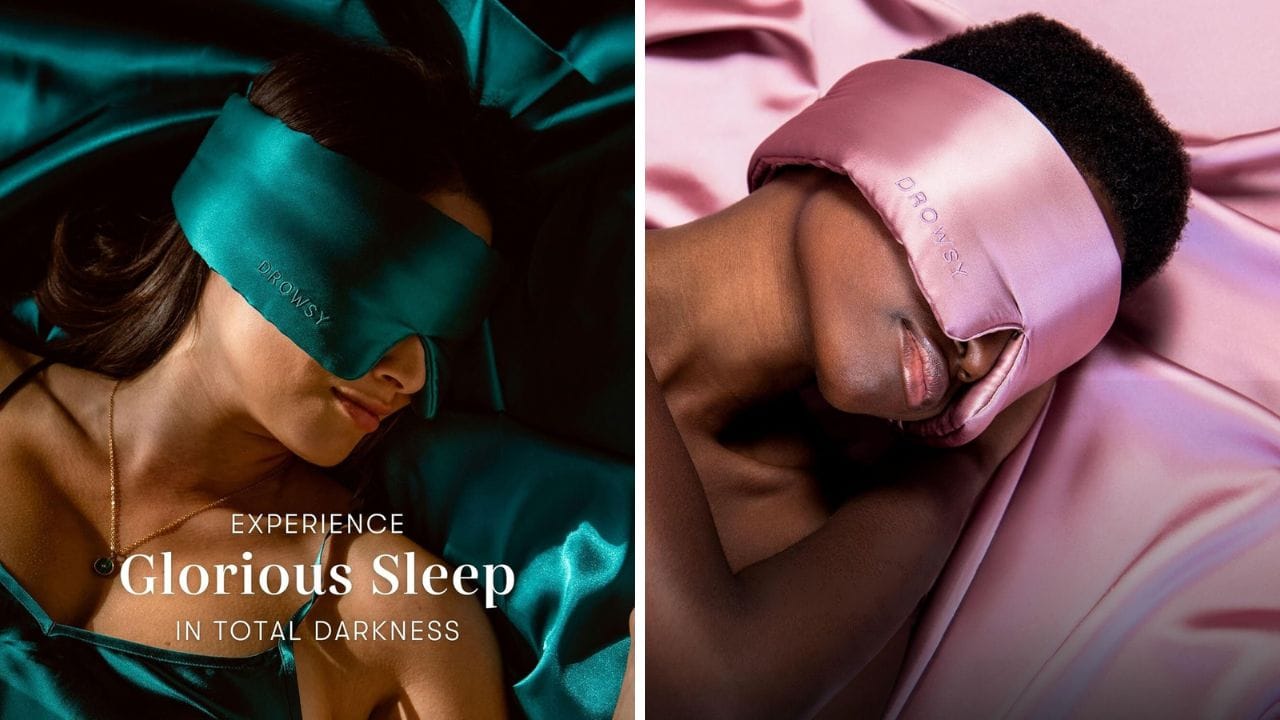 DROWSY Luxury Silk Sleep Mask: The Ultimate Addition to Your Nighttime Routine