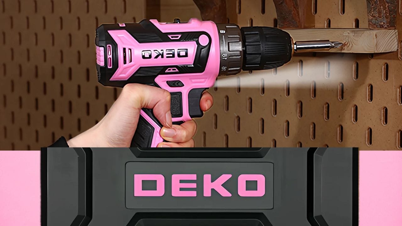 Pink Drill Set: The Deko Pink Drill Tool Kit Set is the Perfect Blend of Style and Power for DIY Projects