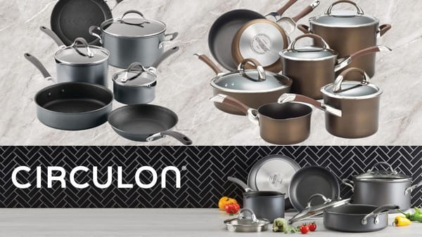 Circulon Cookware: Circulon A1 Series with ScratchDefense Technology Nonstick Induction Cookware/Pots and Pans Set
