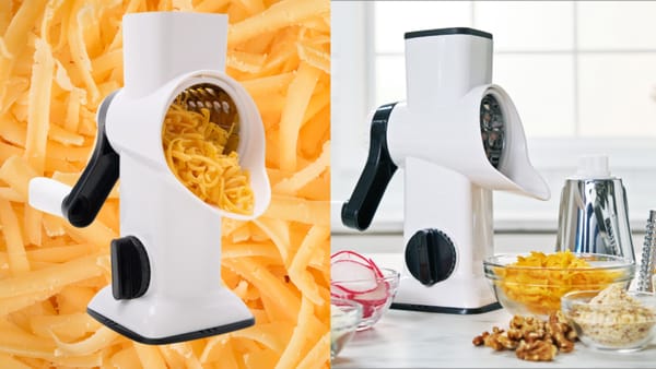 Rotary Cheese Grater: Effortless Grating With the Gorilla Grip BPA-Free Rotary Cheese Grater