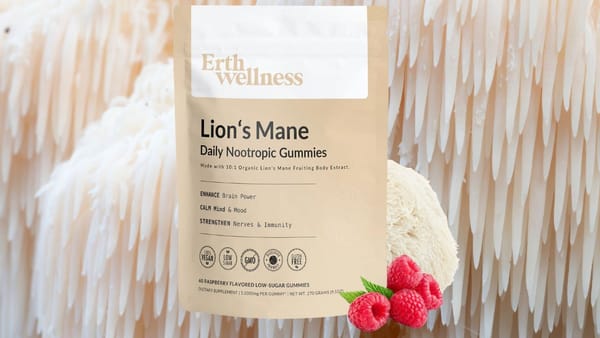Lion's Mane Nootropic Gummies by Erth Wellness: Your Key to Focus and Memory
